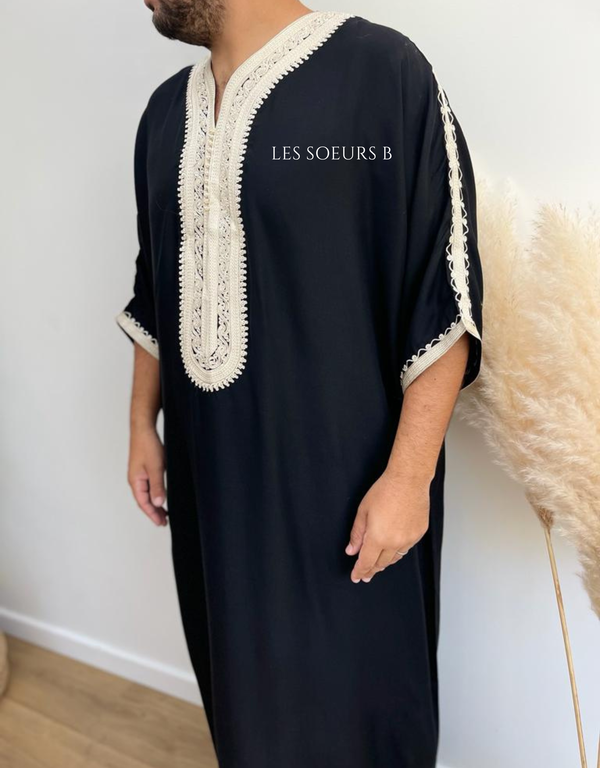 Abaya noire - Réf : 4043