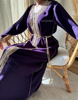 Caftan violet - Réf : 1136