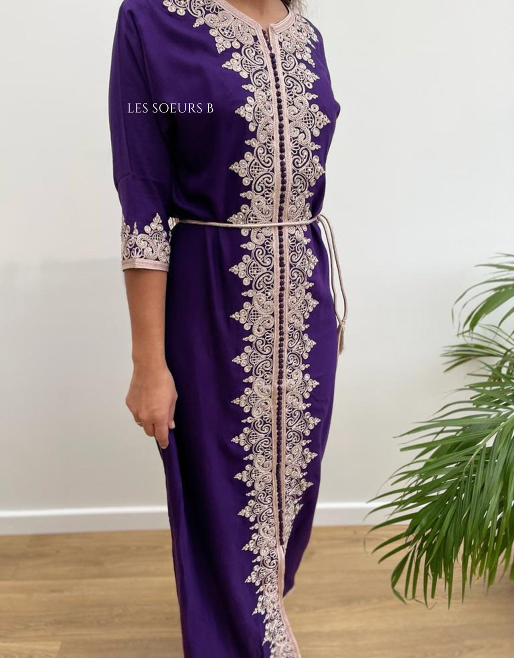 Caftan violet - Réf : 1023