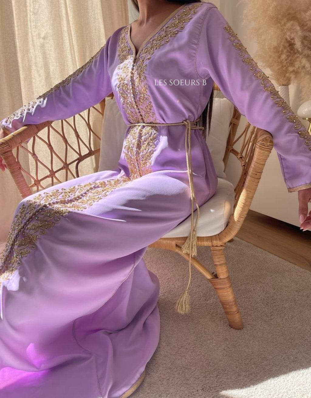 Caftan lilas - Réf : 1111